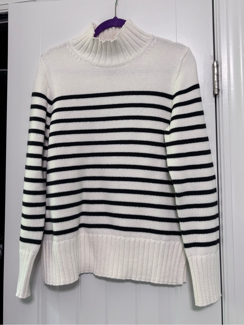 J.Crew 100% cotton striped tunic sweater